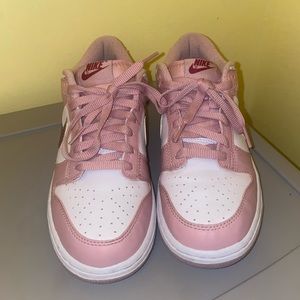 Pink velvet Nike dunks